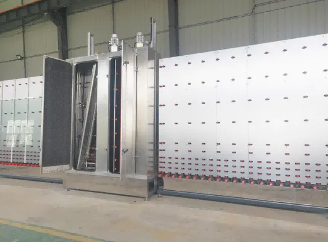 Mesin Pengering Cuci Vertikal 1800 Otomatis untuk Kaca Terisolasi dan Tempered