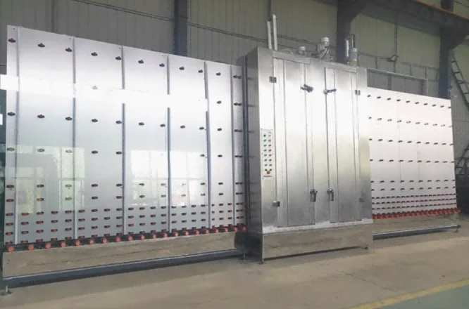 Mesin Pengering Cuci Vertikal Kelas Industri 1800 untuk Kaca Berisolasi dan Tempered